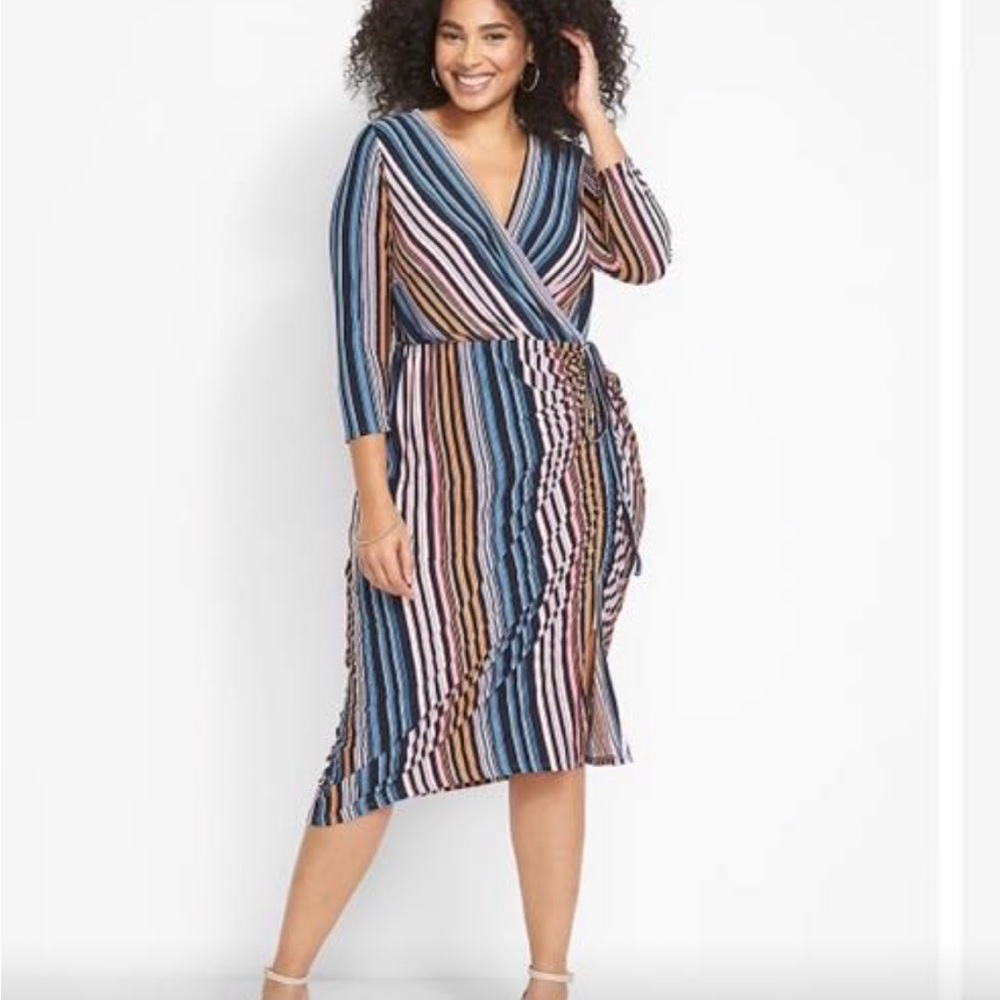 Cross top with adjustable touched skirt maxi